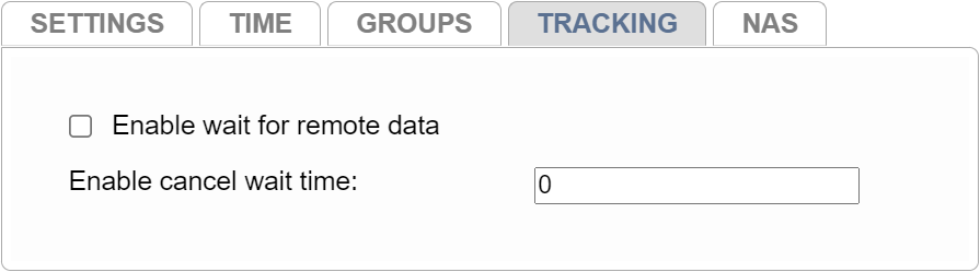 Tracking Configuration