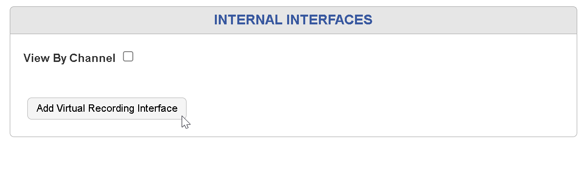 Add Virtual Recording Interface