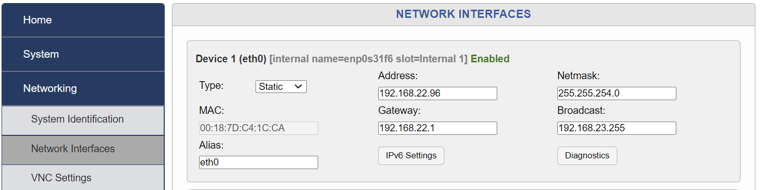 Network Interface
