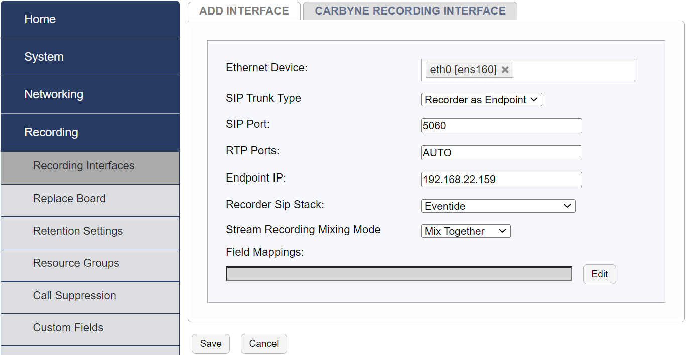 Template Field Details