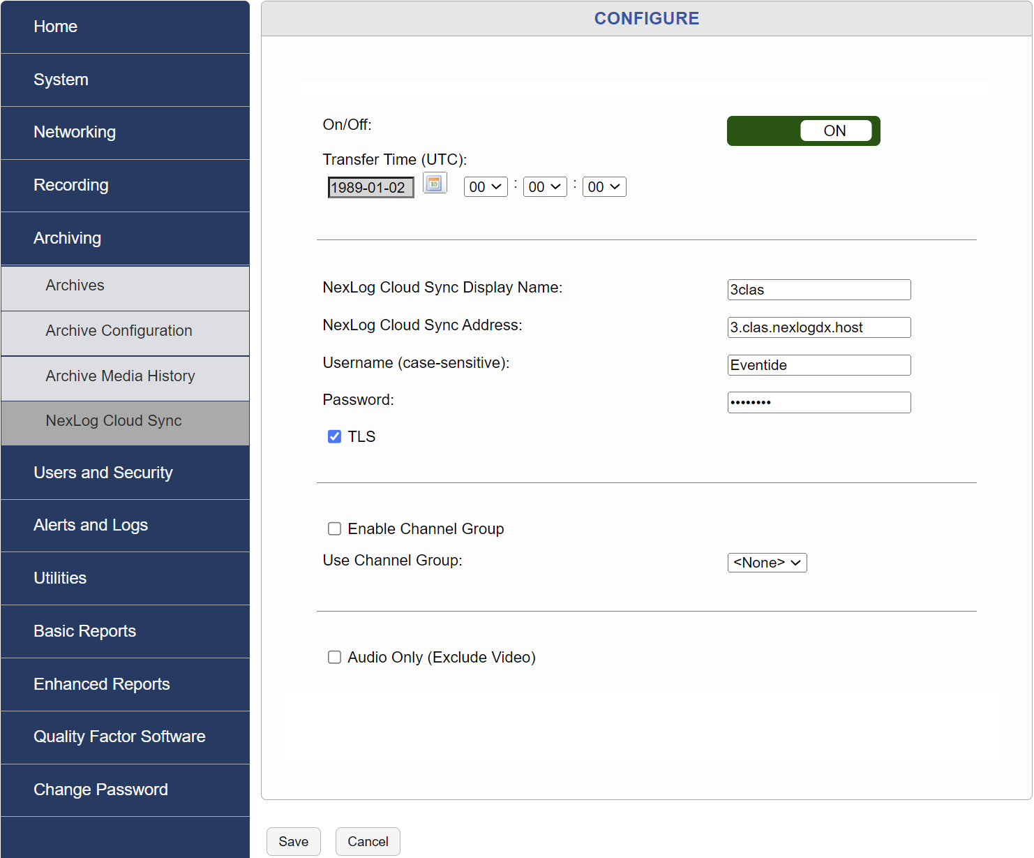 Modify Cloud Sync Configurations