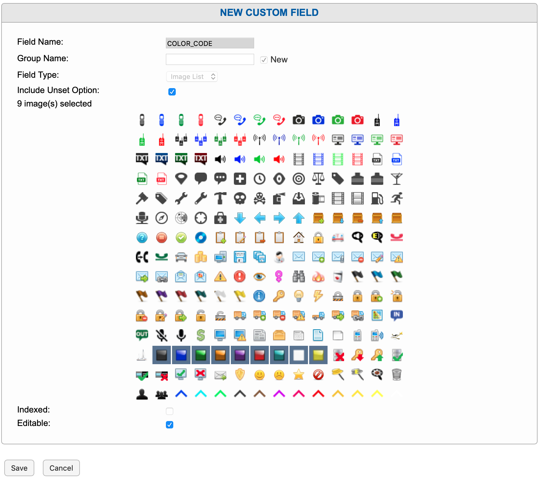 Custom Image List Color_Code Example