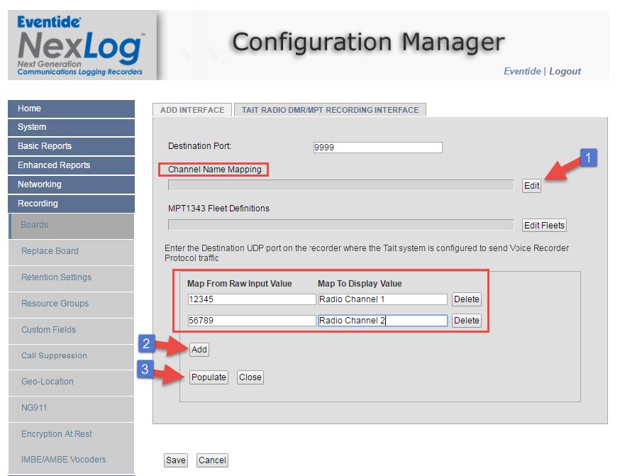 Channel Name Mapping