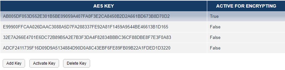 Encryption At Rest Configuration