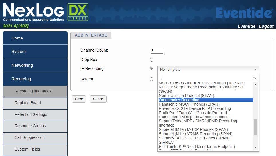 Template Field Details