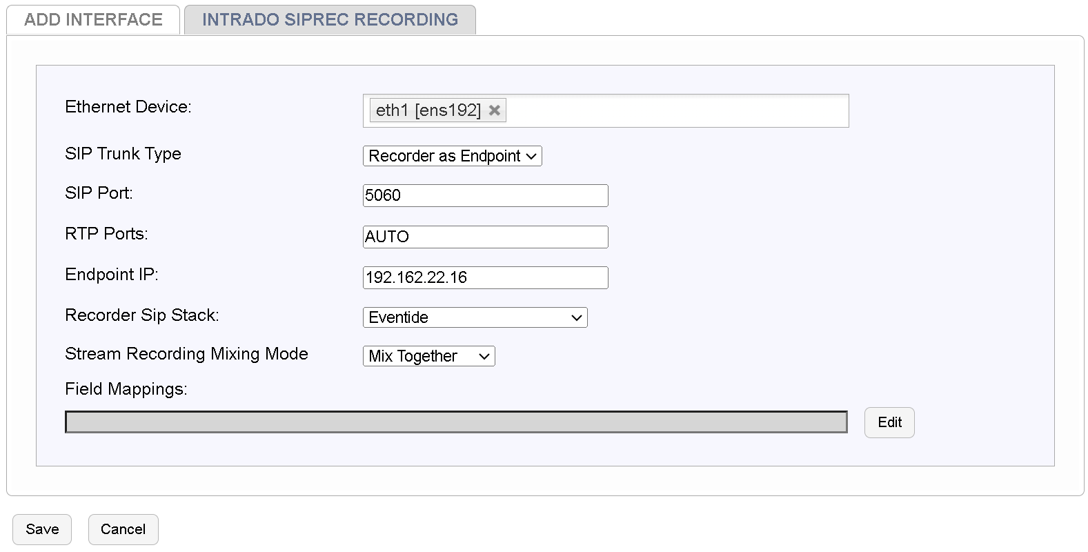 Template Field Details