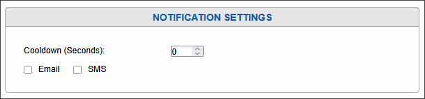 Notification Settings: Cooldown