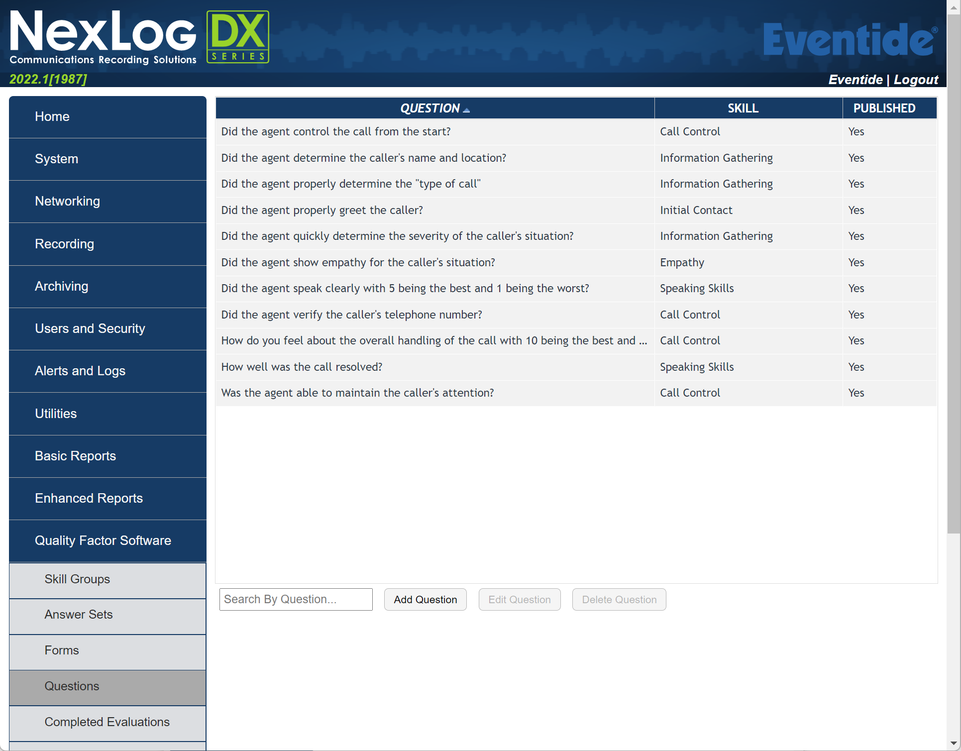 Quality Factor Questions