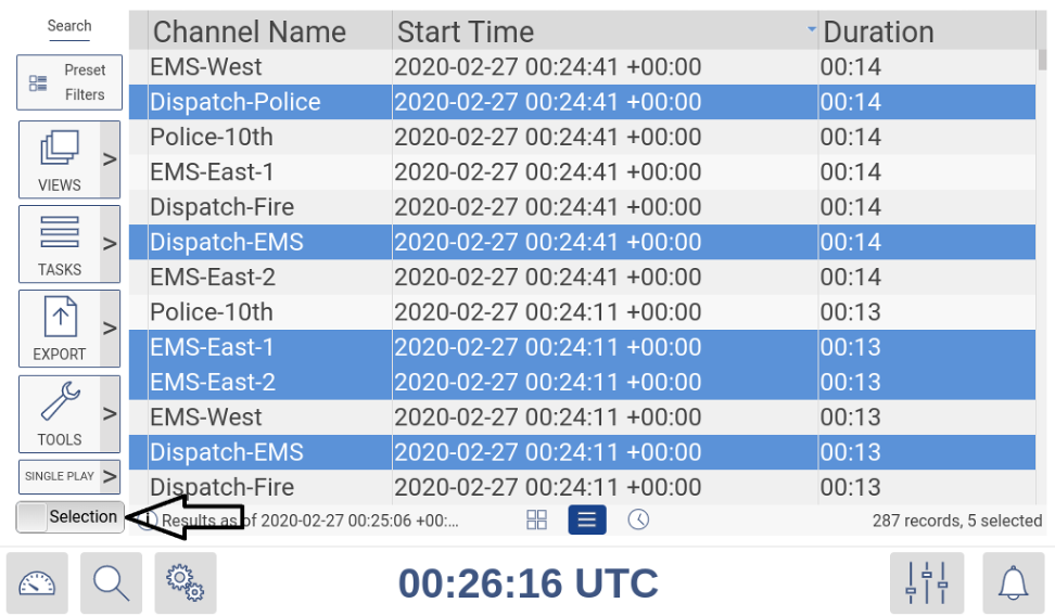 Selecting Calls for an Incident