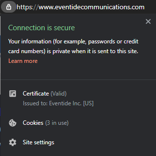 TLS/SSL Connection Example