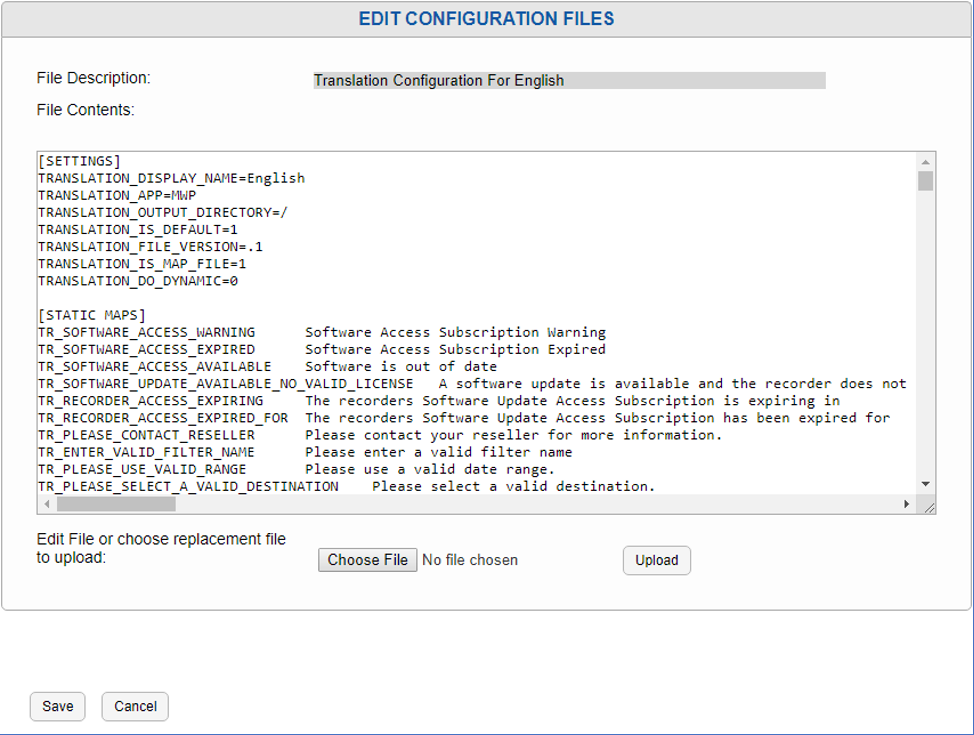 Translations Edit Page